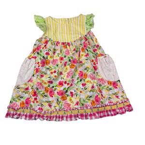 Matilda Jane Platinum Floral Flutter Dress